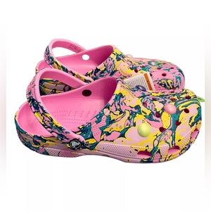 NWT* CROCS Unisex Bubble Marble Taffy Pink Size M10 W12